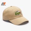 Nón Lacoste CONTRAST STRAP Oversized Crocodile - Màu Kem