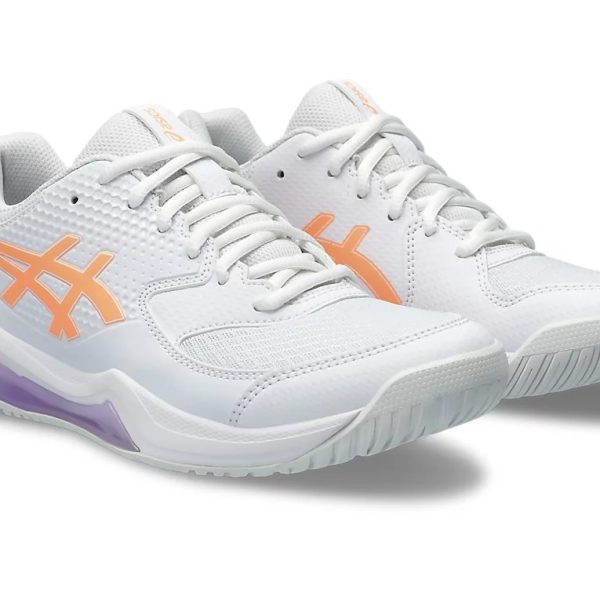 Giày pickleball Asics Gel Dedicate 8 Trắng Cam