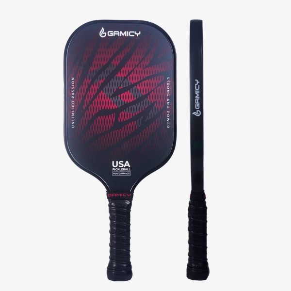 Vợt Pickleball Gamicy LION 16mm - Màu Đen