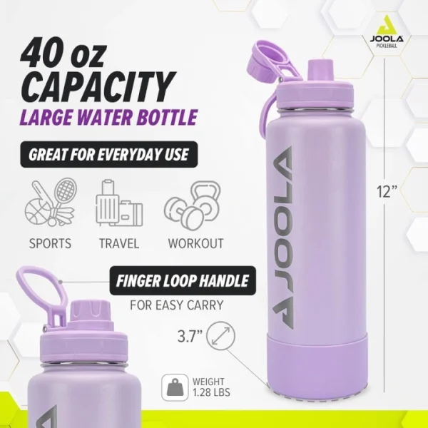 Bình nước JOOLA Water Bottle (Purple) màu tím