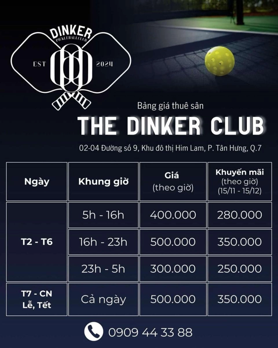 san-pickleball-the-dinker-club-4-1732935542 Giá thuê sân Pickleball The Dinker Club